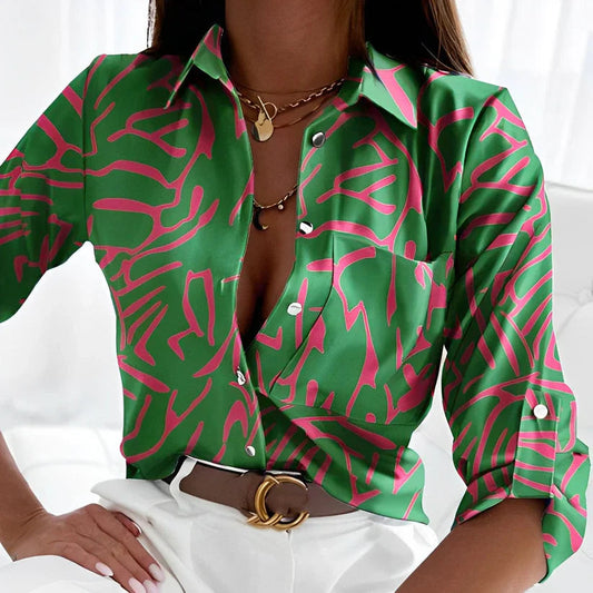 Elegant Green Blouse