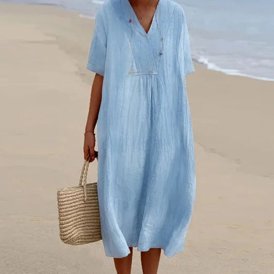 Elegant-Breeze Midi Dress