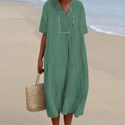 Elegant-Breeze Midi Dress
