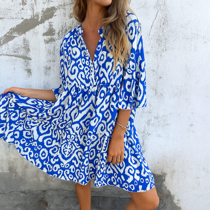 Elegant Comfort V-Neck Dress