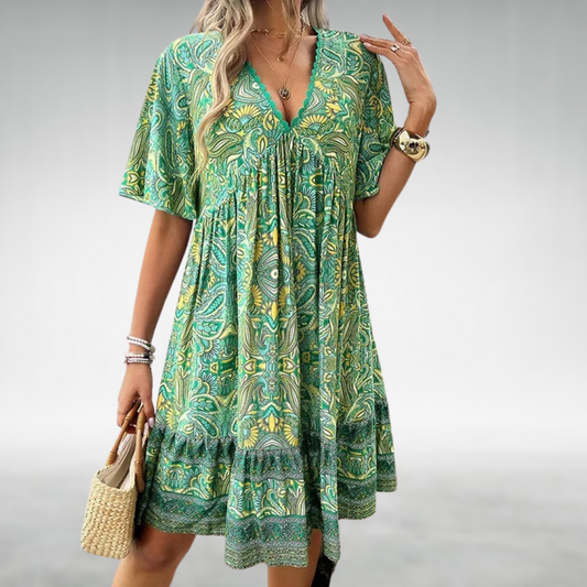 Effortless Boho Chic Swing Dress
