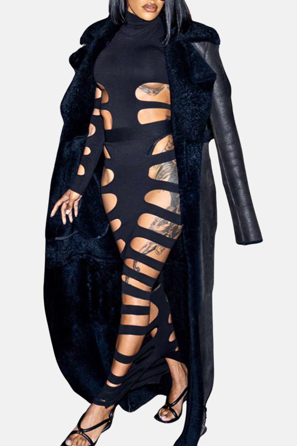 Head-Turning Cutout Two-Piece Set