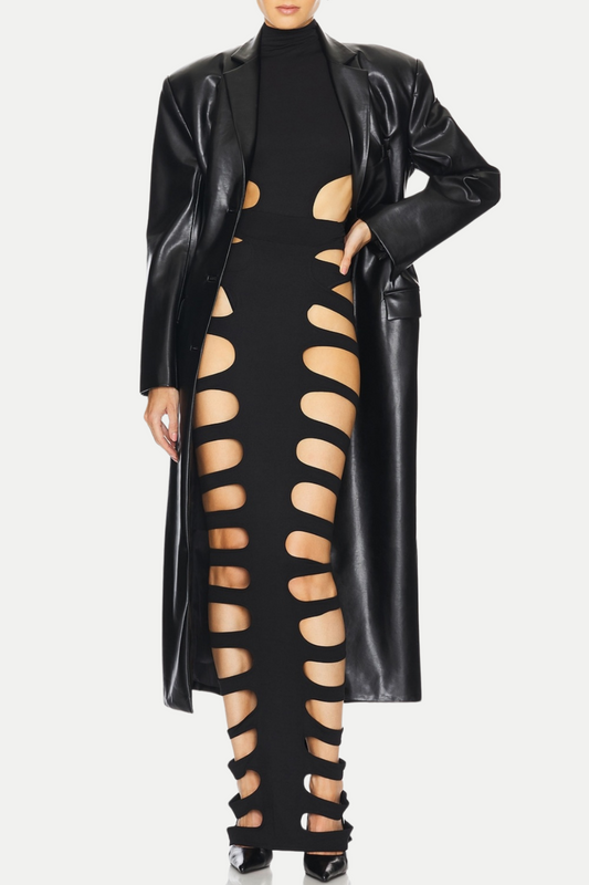 Head-Turning Cutout Two-Piece Set