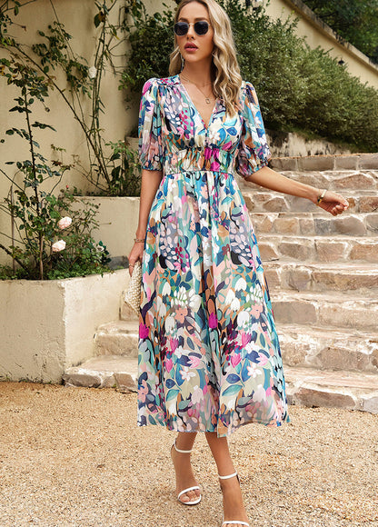 Effortless Floral Elegance Dress