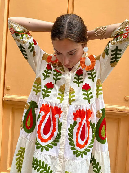 Effortless Chic Patchwork Summer Dress