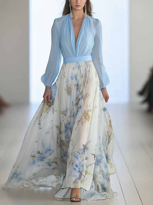 Elegant Floral Maxi Dress
