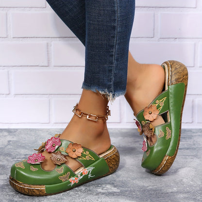 Elegant Comfort Wedge Sandals