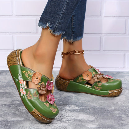 Elegant Comfort Wedge Sandals