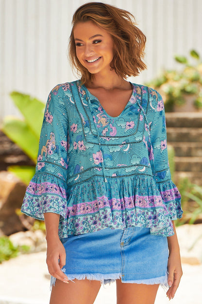 Flattering V-Neck Boho Dress