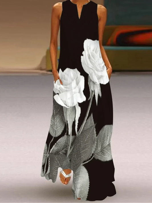 Comfortable Elegance: Butterfly A-Line Dress