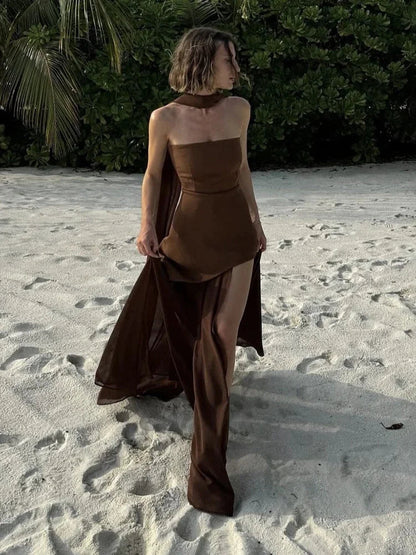 Dramatic Chiffon Maxi for Grand Entrances