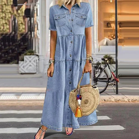 Everyday Elegance Denim Dress