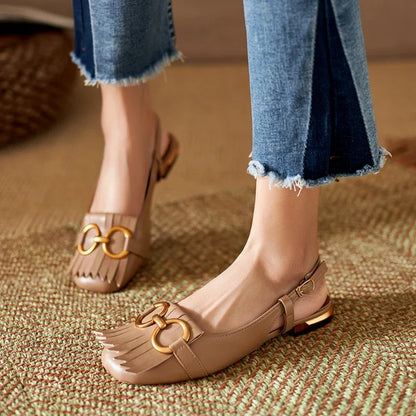 Comfort-Stability Leather Sandals
