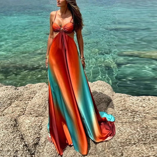 Effortless Elegance Printed Maxi Dress