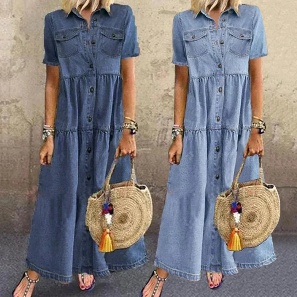 Everyday Elegance Denim Dress
