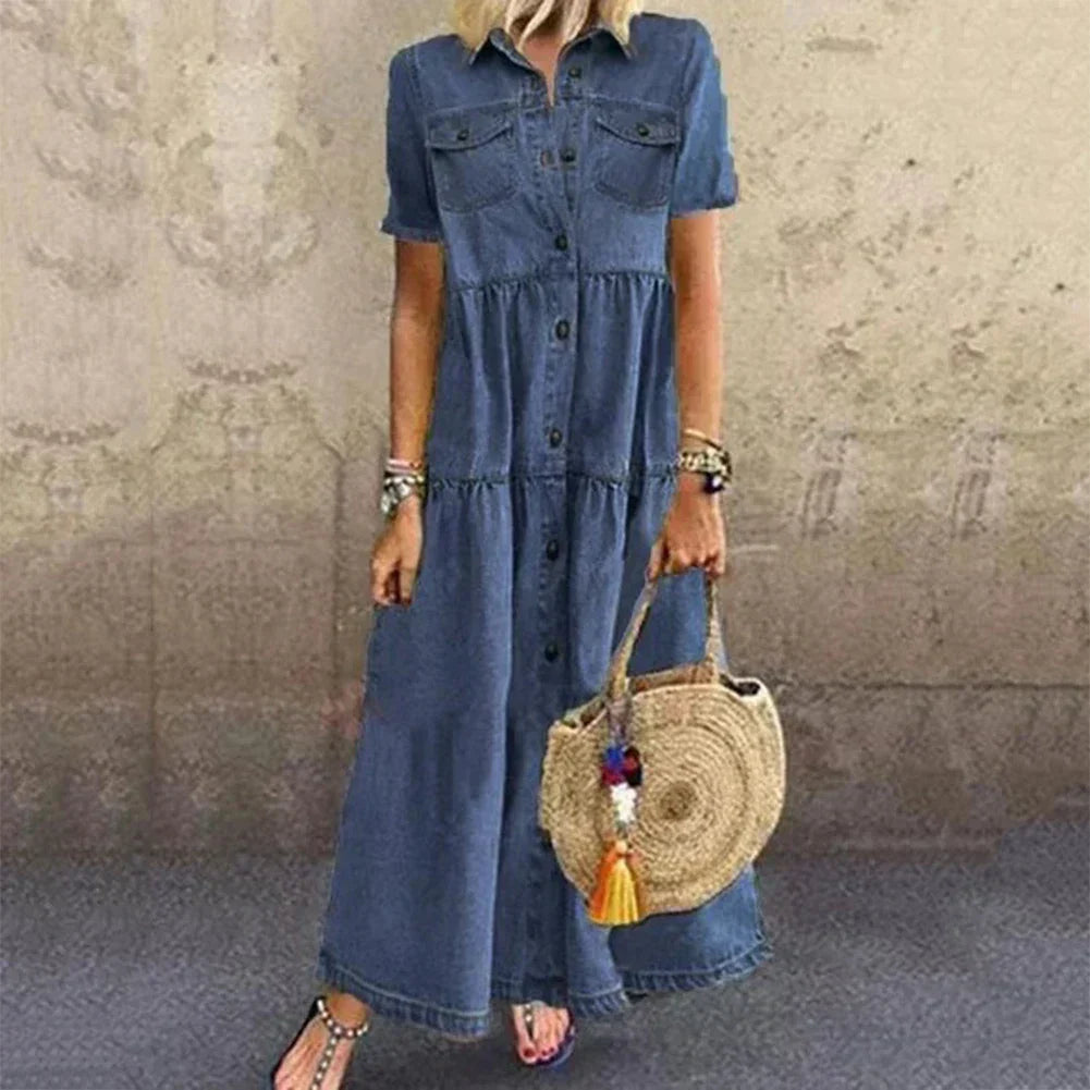 Everyday Elegance Denim Dress