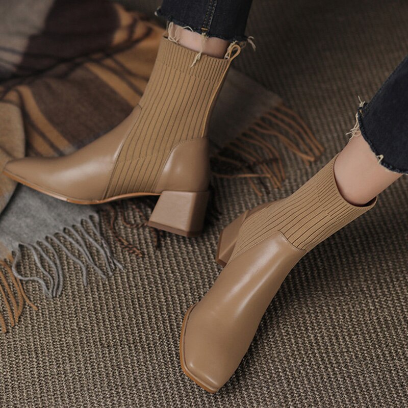 Comfort-Heel Ankle Boots