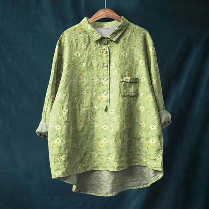 Chic Floral Comfort Blouse
