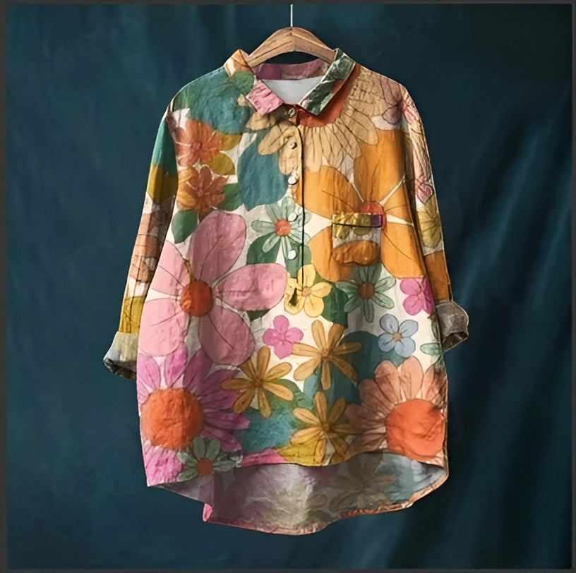Effortless Vintage Elegance Blouse