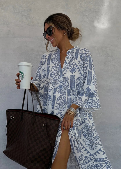 Effortless Elegance Printed Dress