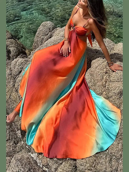 Effortless Elegance Printed Maxi Dress