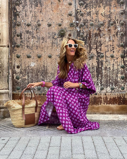 Elegant Bohemian Comfort Maxi Dress
