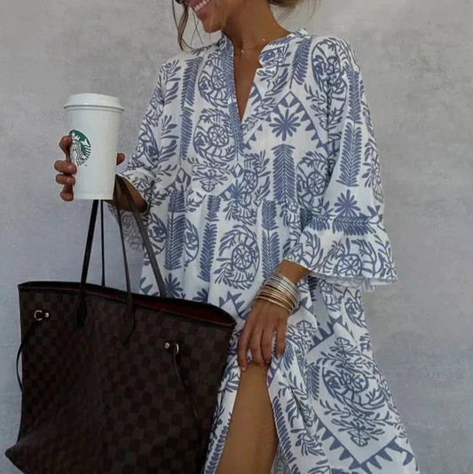 All-Day Elegant Deep Blue Dress