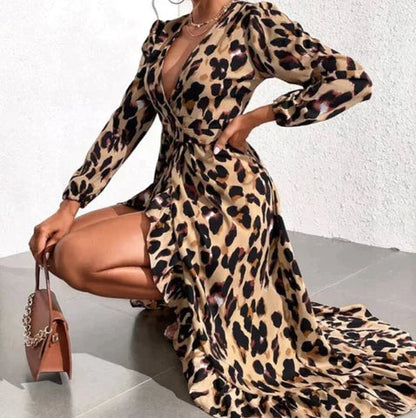 Effortless Elegance Leopard Dress