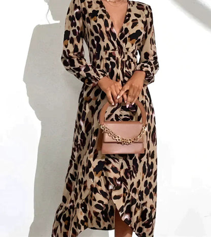 Effortless Elegance Leopard Dress