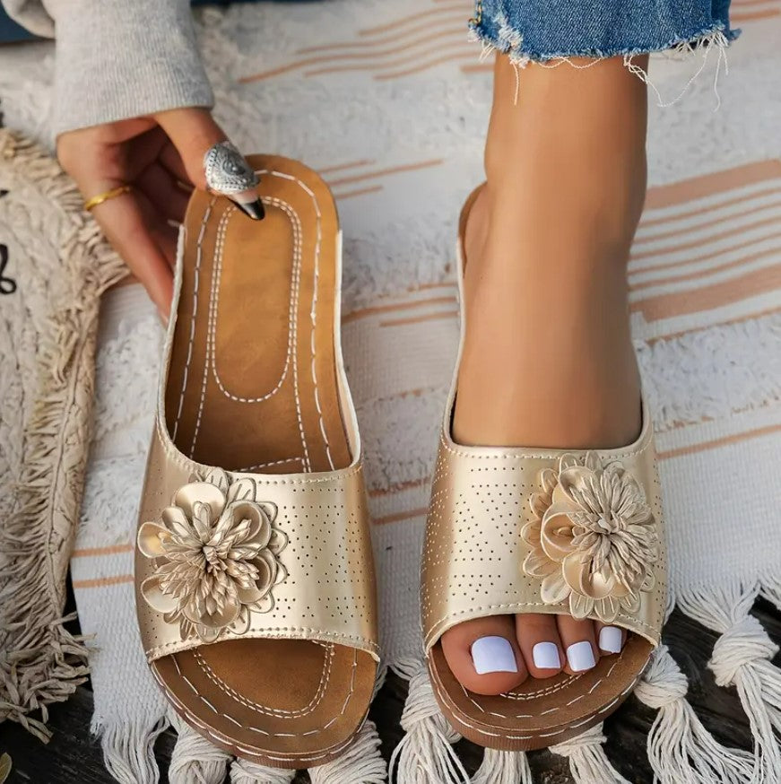 All-Day Floral Comfort Sandals