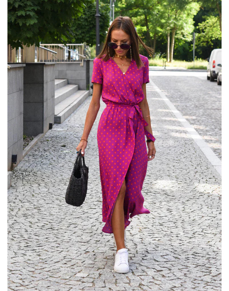 Elegant Flattering V-Neck Dress