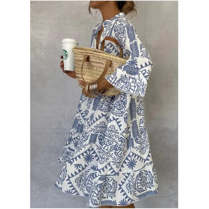 Effortless Elegance Printed Dress