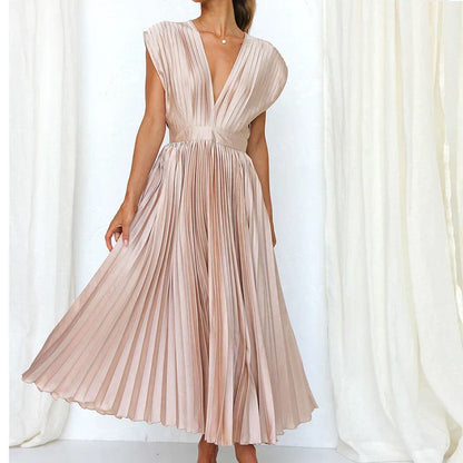 Graceful Pleated Dress