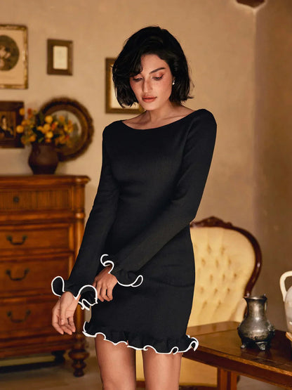 All-Day Comfort Ruffle Mini Dress