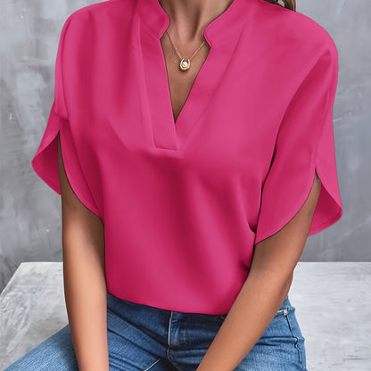 Effortless Elegance V-Neck Blouse