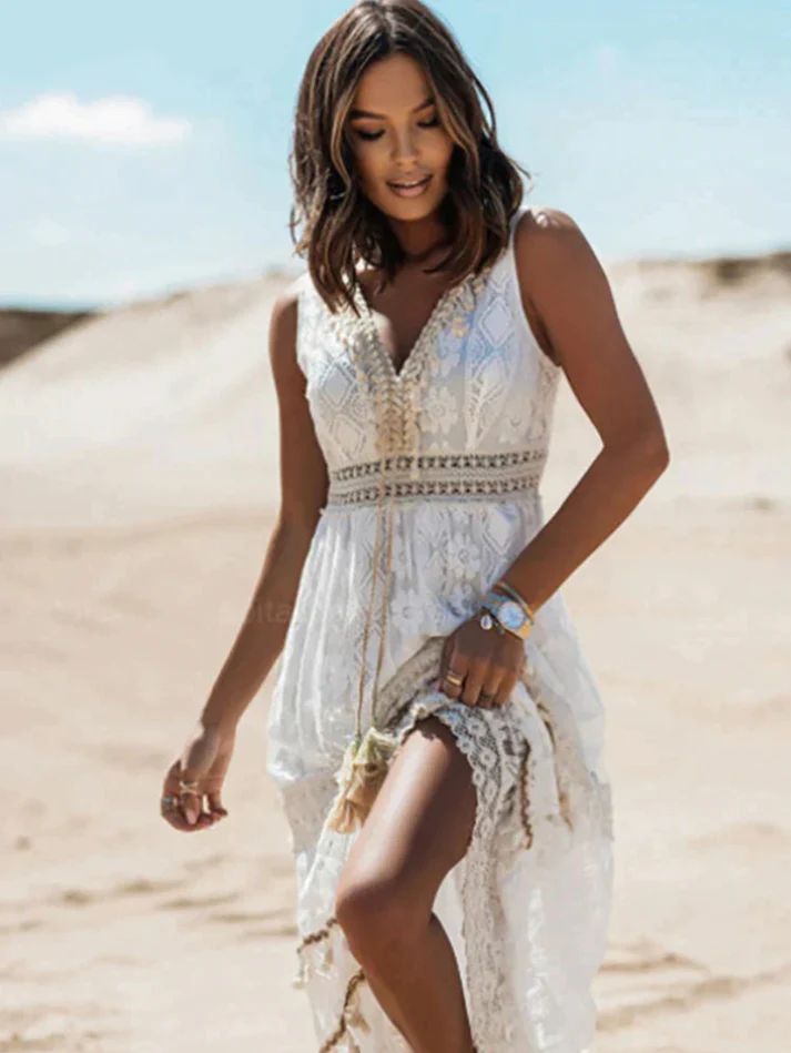 Effortlessly Chic Boho Tassel Dress