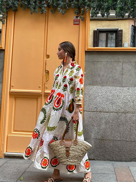 Effortless Chic Patchwork Summer Dress