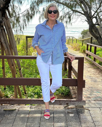 Versatile Striped Shirt for Effortless Style