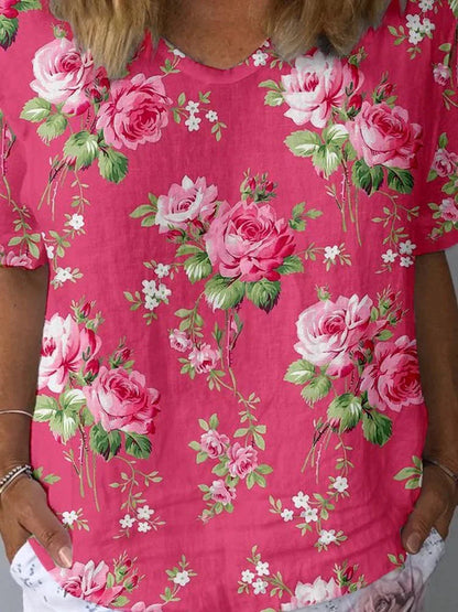 Artistic Floral Elegance Shirt