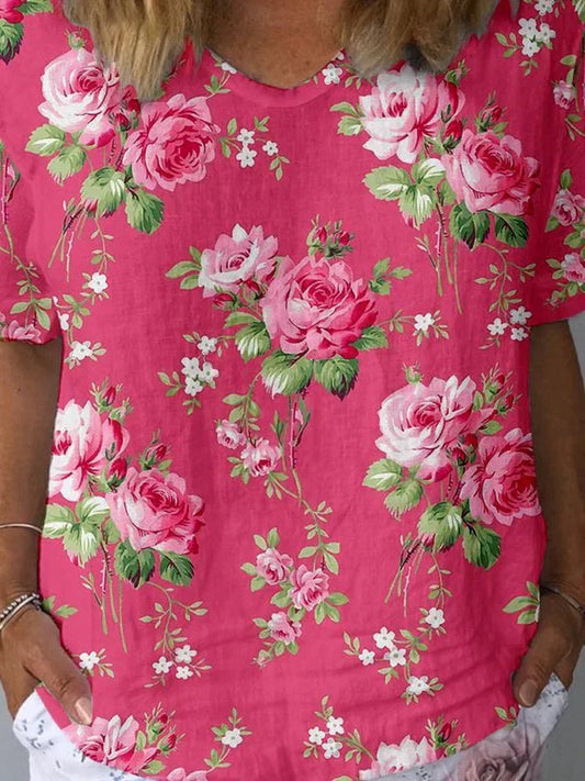 Artistic Floral Elegance Shirt