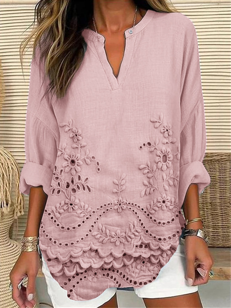 Flattering Breezy Floral Printed Top