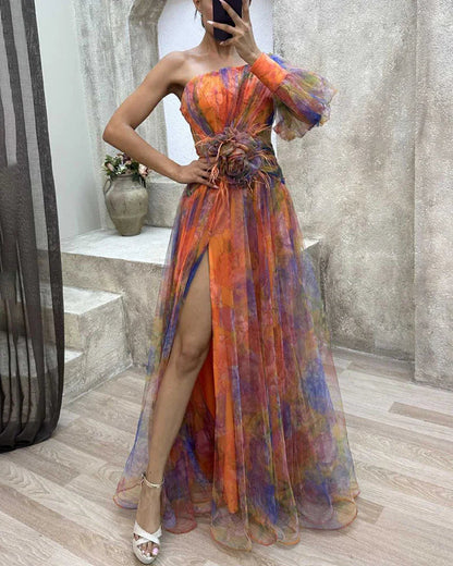 Elegant Confidence Split Dress