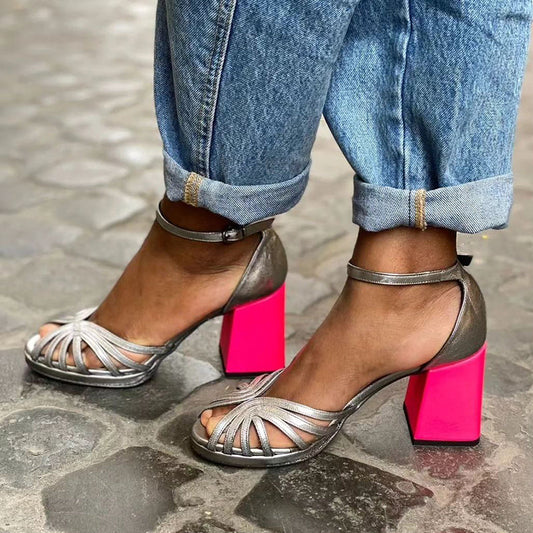 Stand Out Fuchsia Sandals