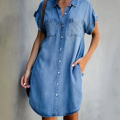Soft-Denim Flattering Dress