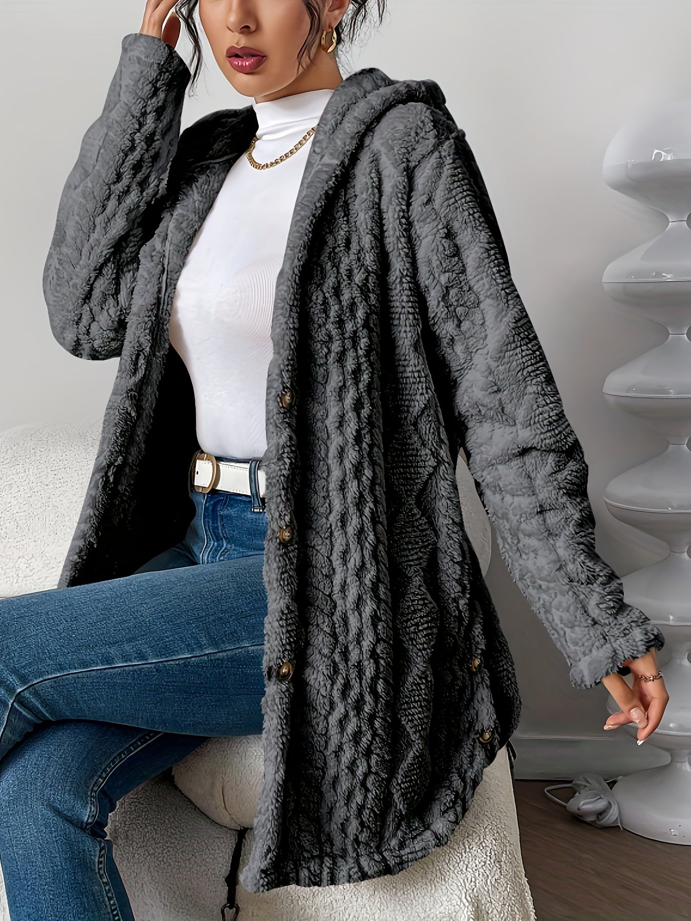 Cozy-Fleece Cardigan
