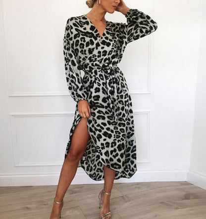 Effortless Elegance Leopard Dress