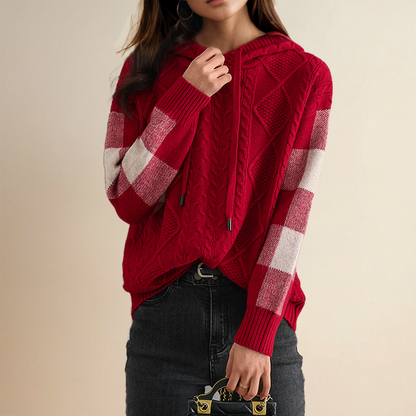 Flatter-Fit Hooded Sweater