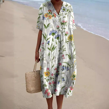 All-Day Radiant Floral Dress