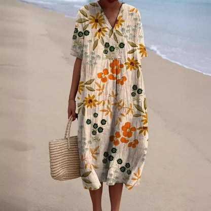 All-Day Radiant Floral Dress