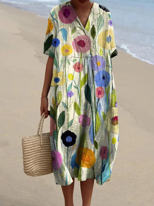 All-Day Radiant Floral Dress